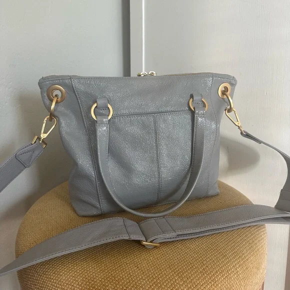 RARE Hammitt Daniel Medium Top Handle Bag Marina Glaze and Brushed Gold Hardware - Picture 2 of 9